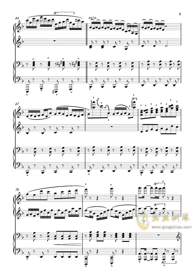 千本桜Piano Duet by Richam.Yin钢琴谱