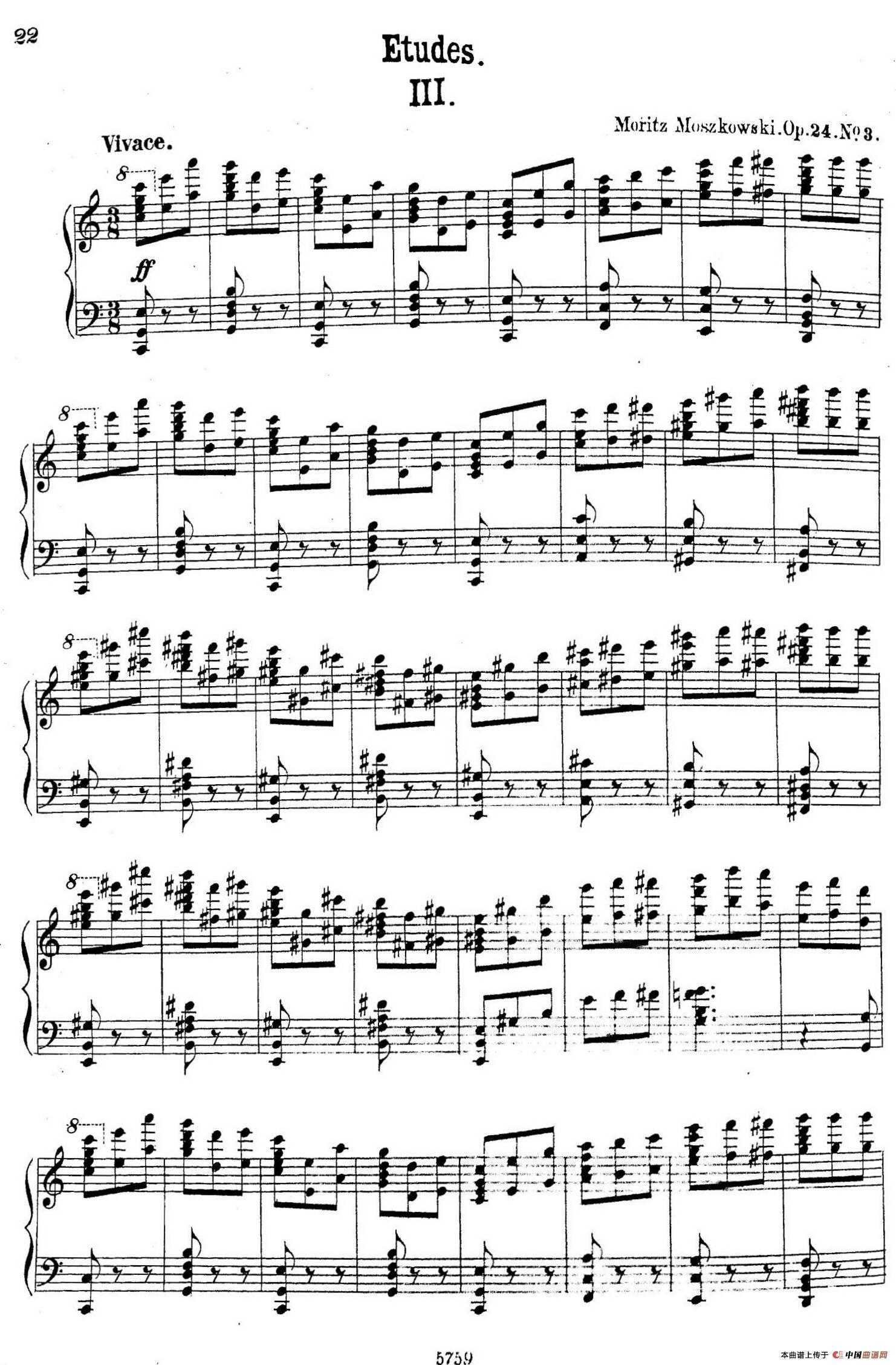 3首音乐会练习曲（Three Concert Etudes Op.24）（Ⅲ）