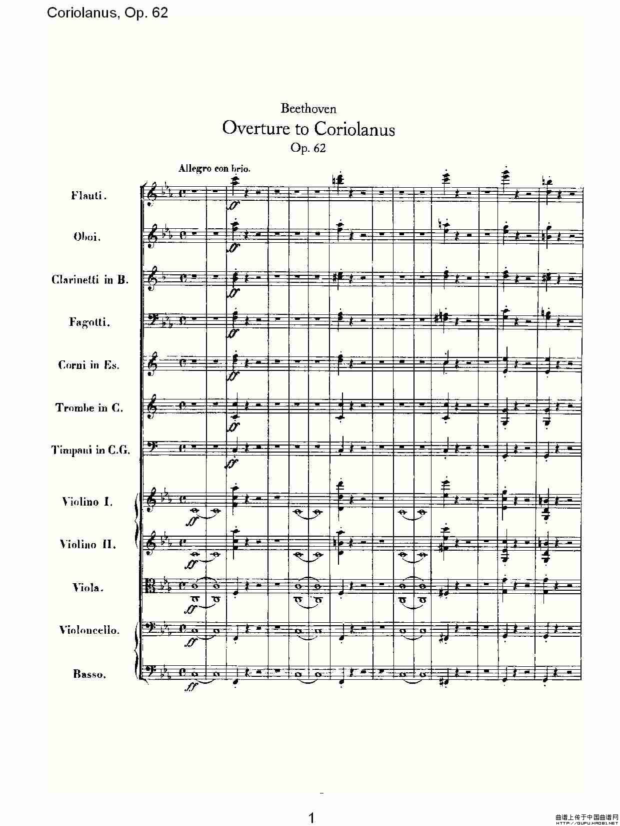 Coriolanus, Op.62