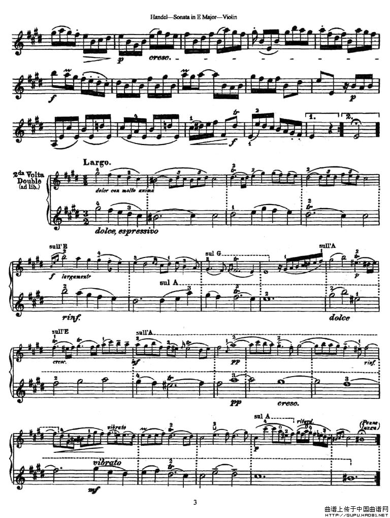 Sonata in E Major