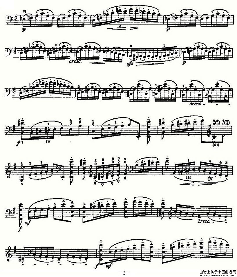 PIATTI 12 Caprices 之12（大提琴）