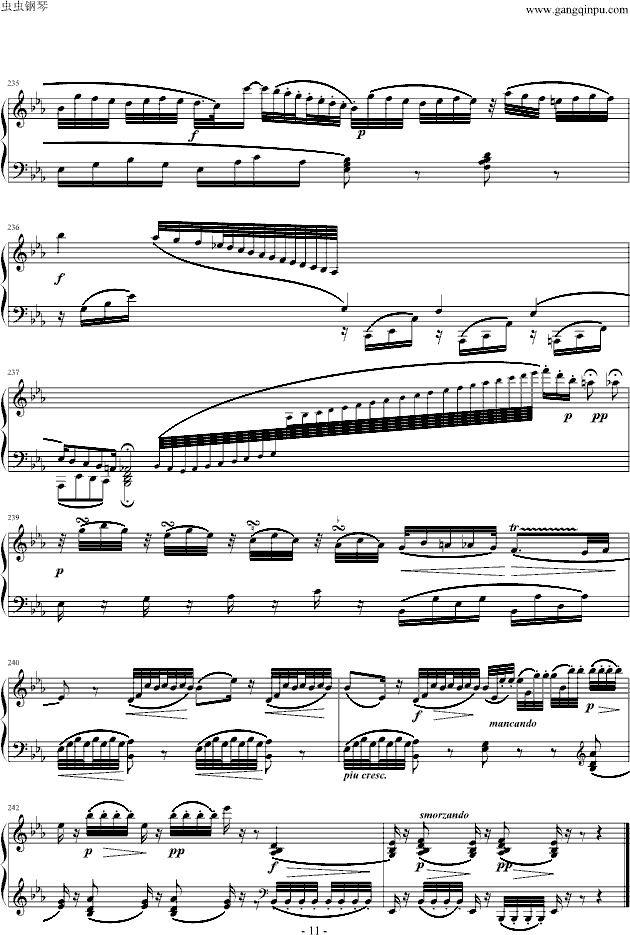 c小调第十四钢琴奏鸣曲(K.457) 钢琴谱