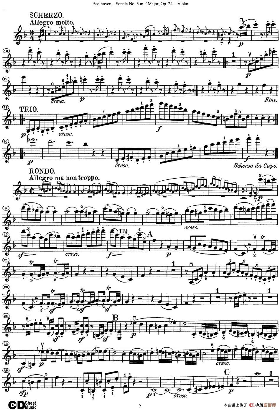 Violin Sonata No.5 in F Major Op.24_2