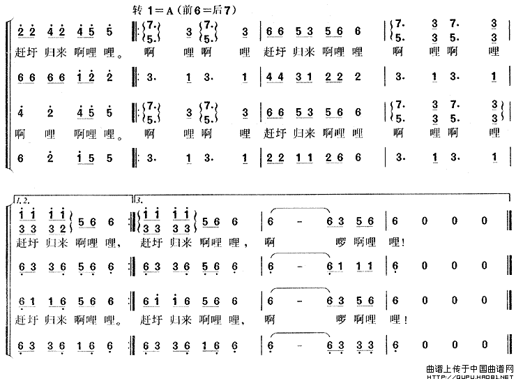 赶圩归来啊哩哩