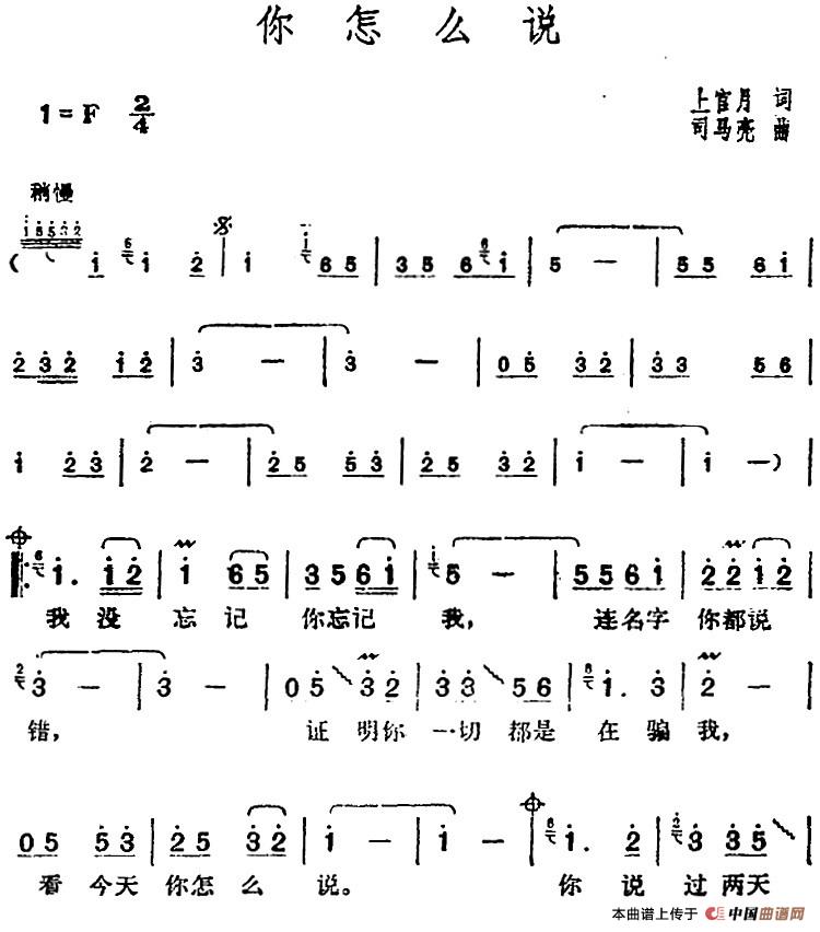 邓丽君演唱金曲：你怎么说