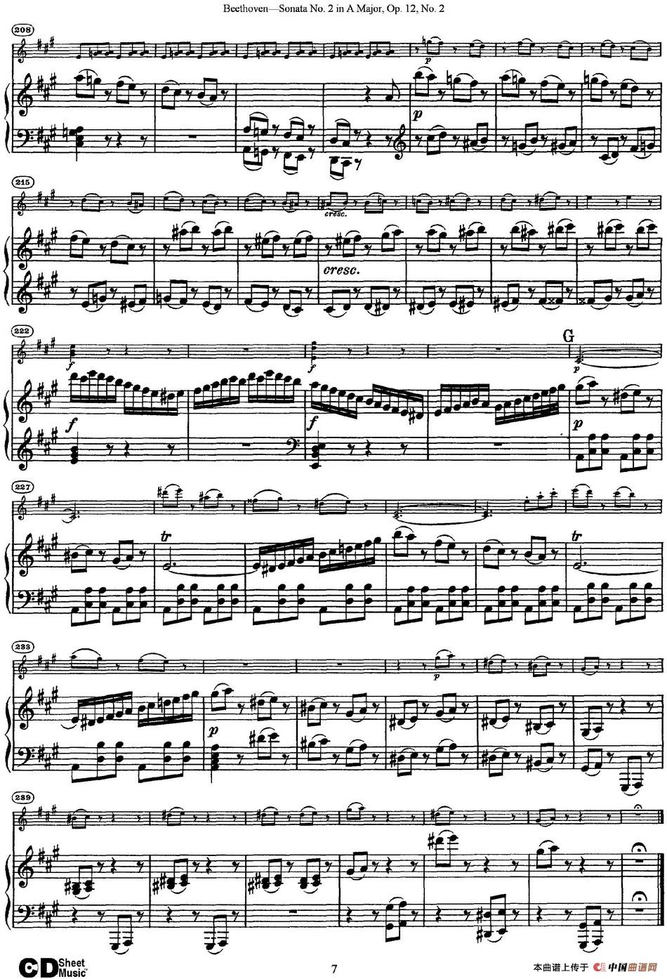 Violin Sonata No.2 in A Major Op.12 No.2（小提琴+钢琴伴奏