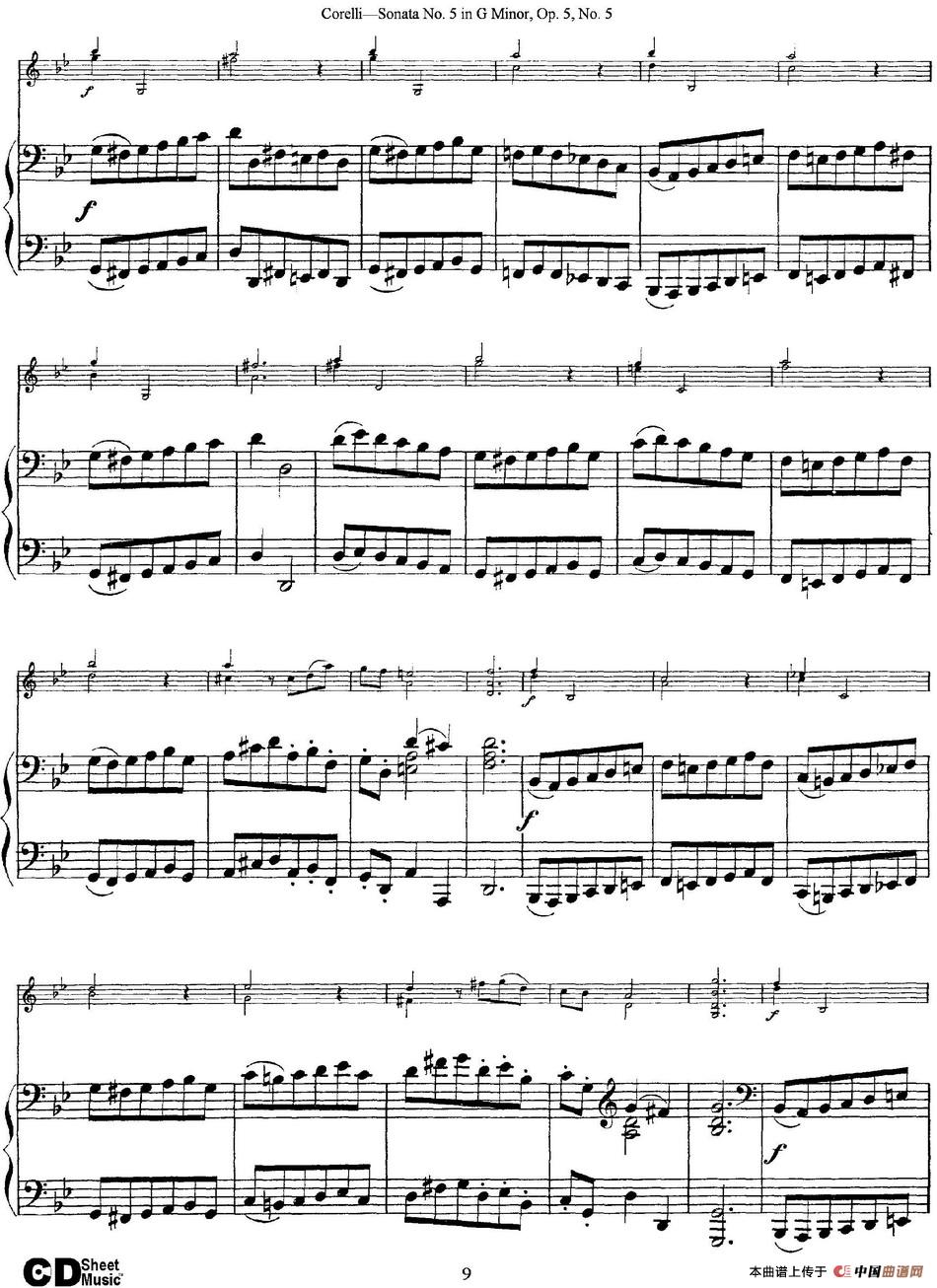 Sonata No.5 in G MinorOp.5 No.5（小提琴+钢琴伴奏）