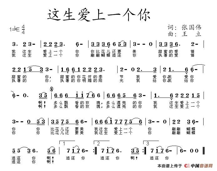 这生爱上一个你