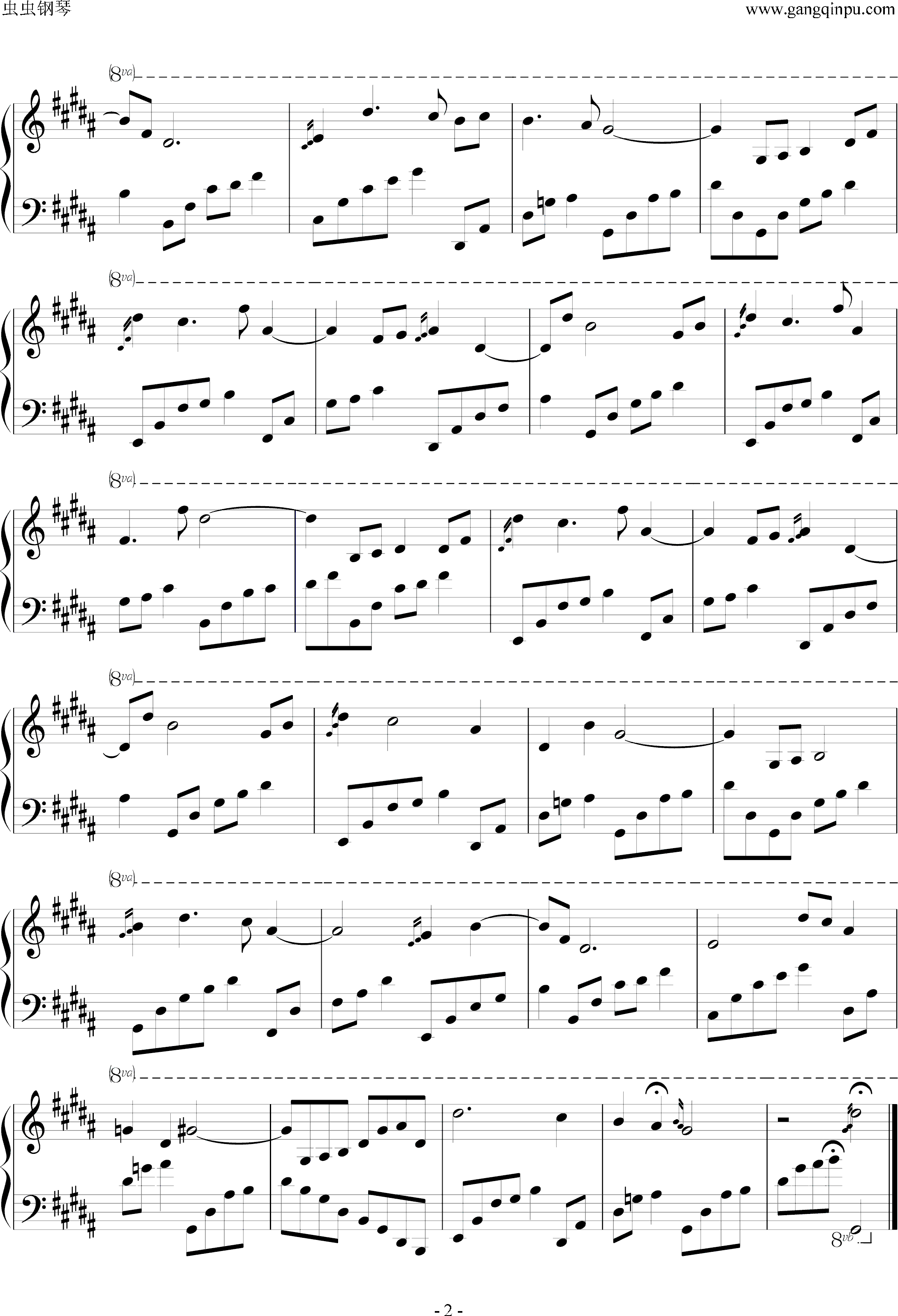 夜的钢琴曲24钢琴谱