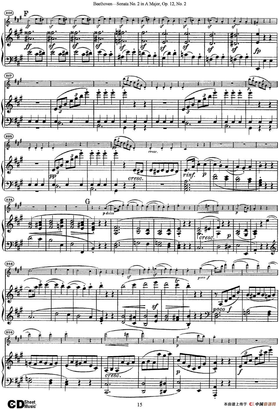 Violin Sonata No.2 in A Major Op.12 No.2（小提琴+钢琴伴奏