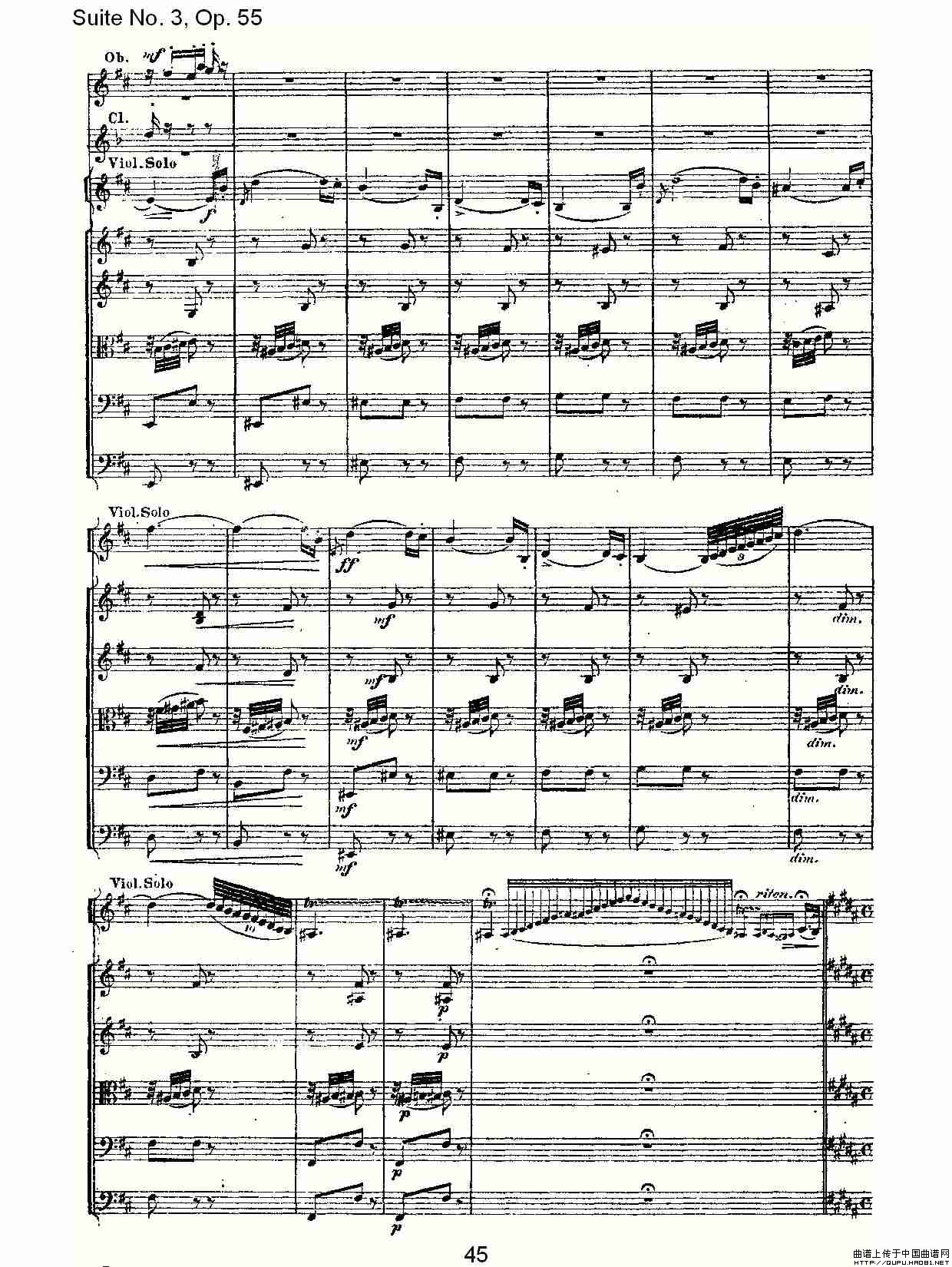 Suite No. 3, Op.55  第三套曲,Op.55第四乐章第一部（二