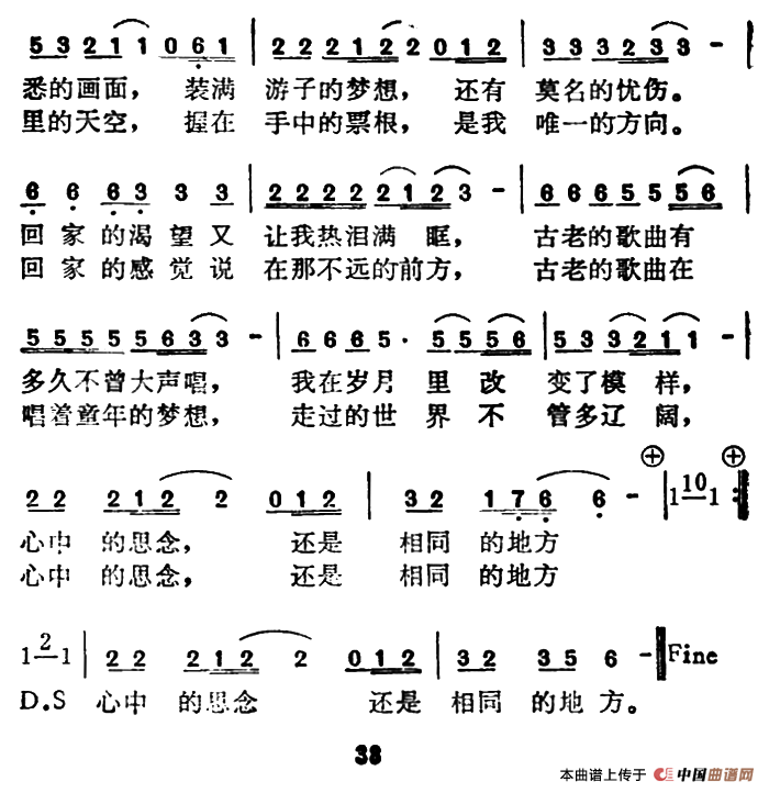 回家（刘虞瑞词 陈大力曲）_1