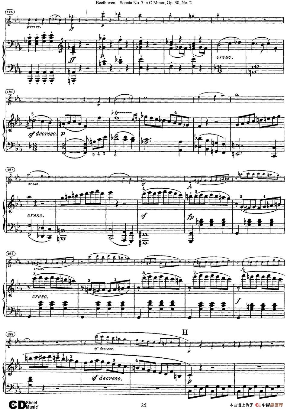 Violin Sonata No.7 in C Minor Op.30 No.2（小提琴+钢琴伴奏