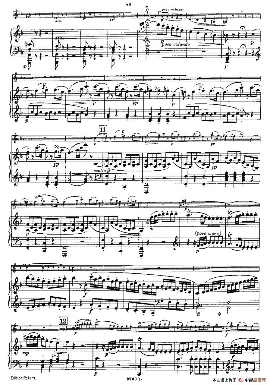 Mozart - Violin Sonata No.7, KV. 376（第七小提琴奏鸣曲