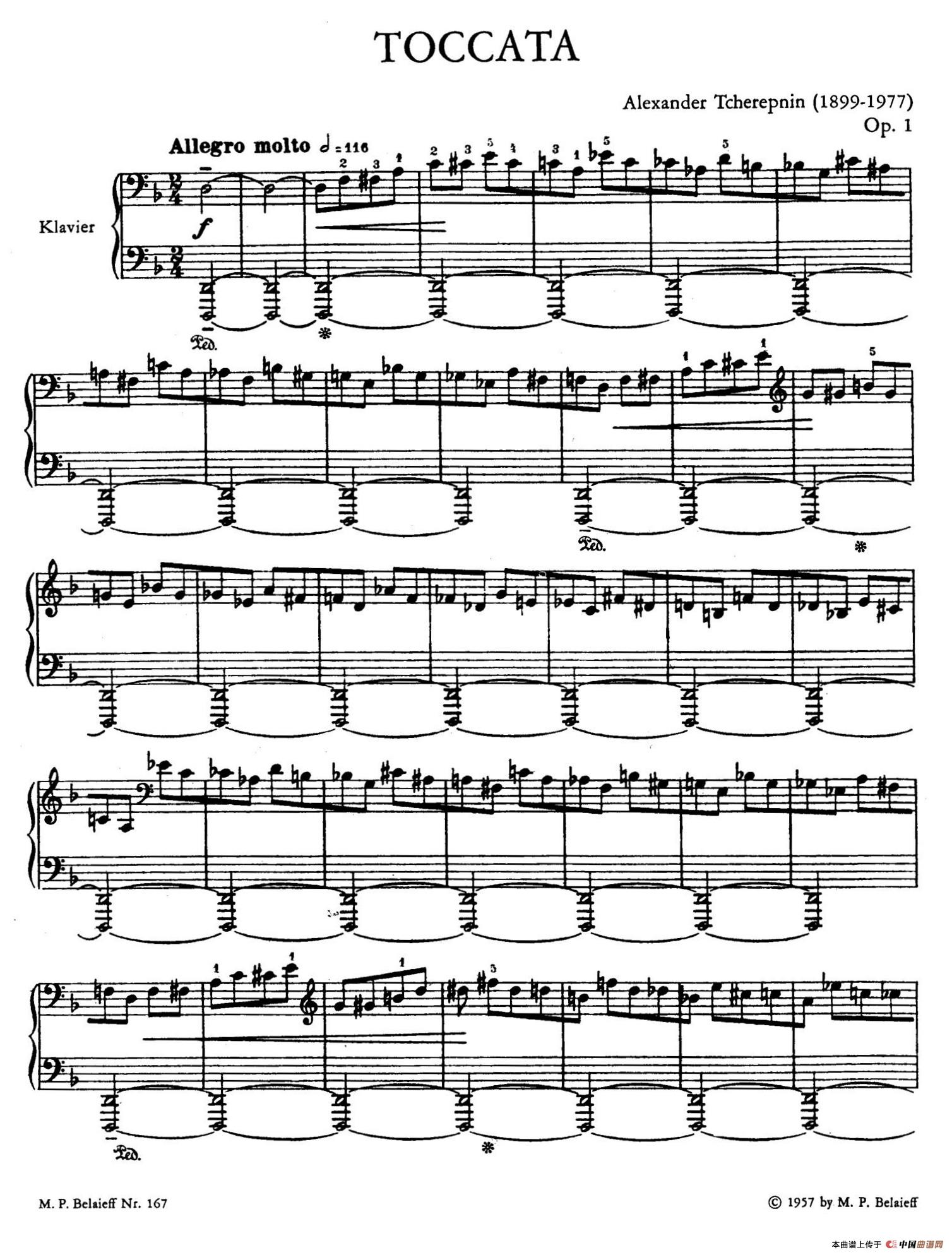 Toccata No.1 Op.1（第一托卡塔）