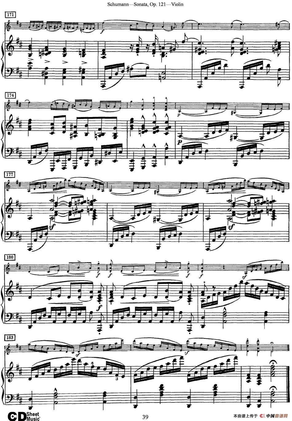 Violin Sonata Op.121（小提琴+钢琴伴奏）