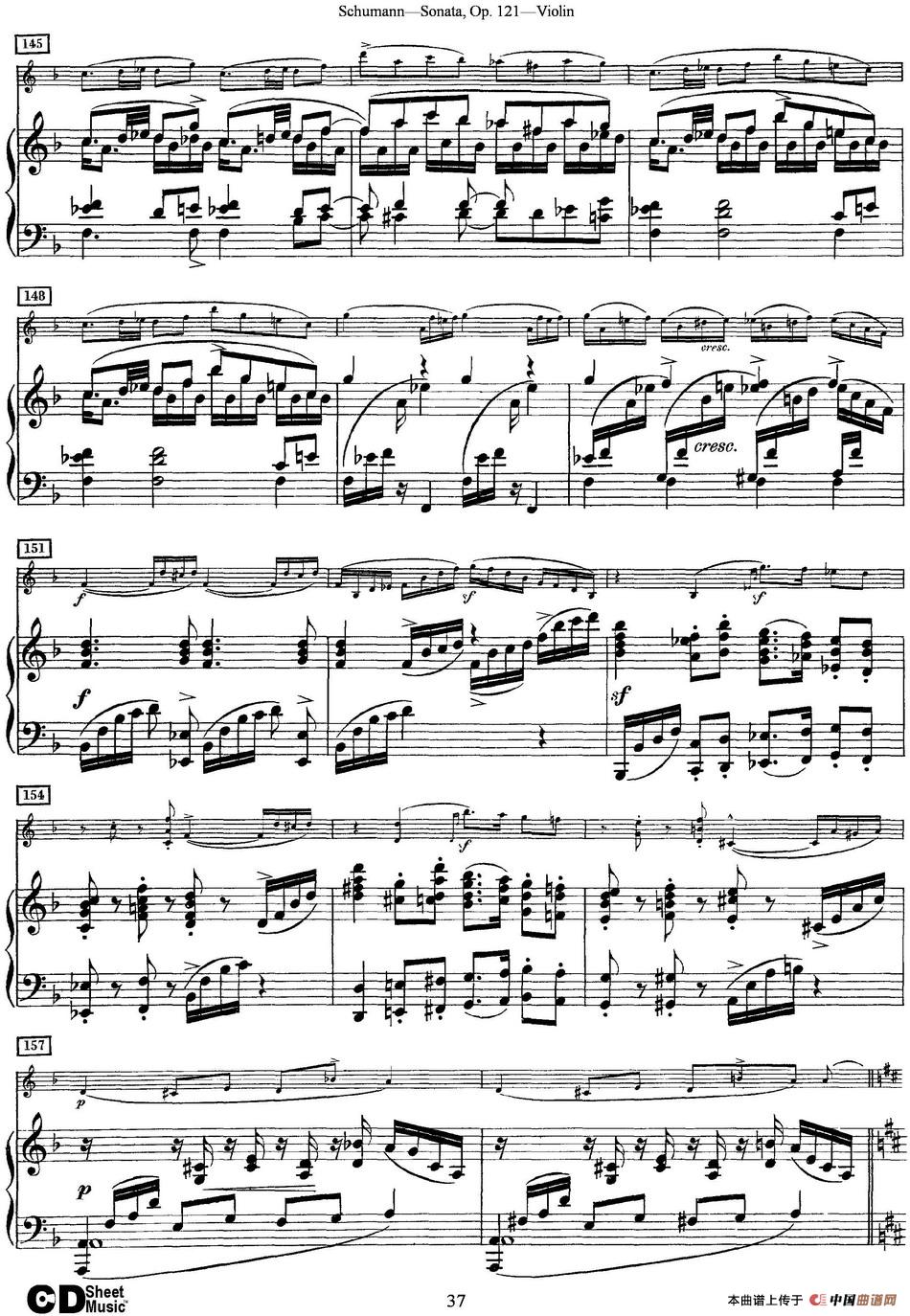 Violin Sonata Op.121（小提琴+钢琴伴奏）