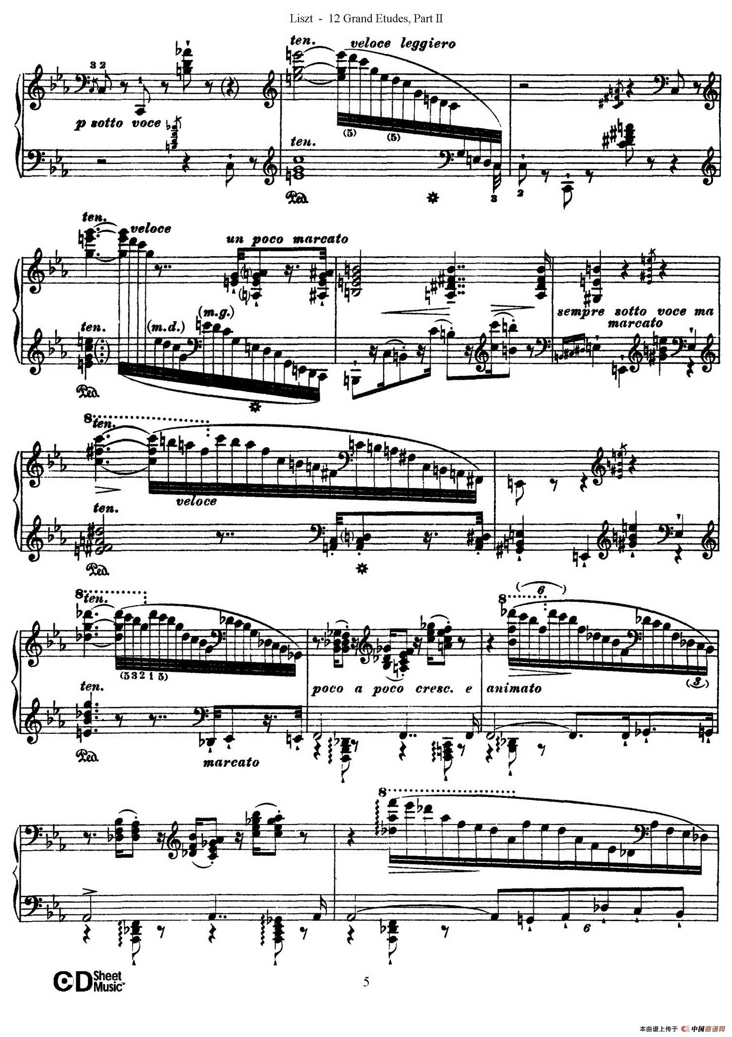 12 Grand Etudes S.137（12首华丽的练习曲·7）