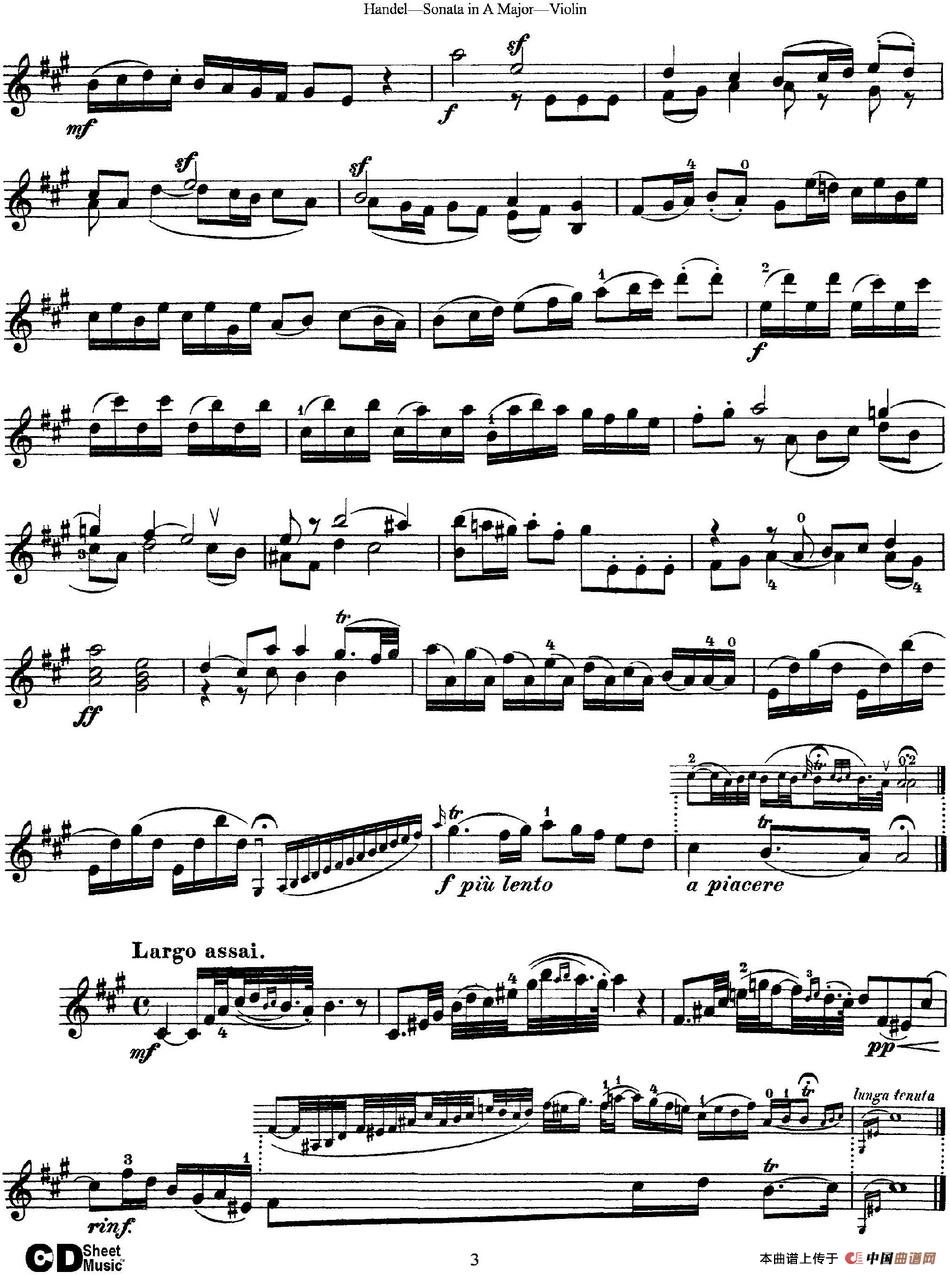 Violin Sonata No.1 in A major