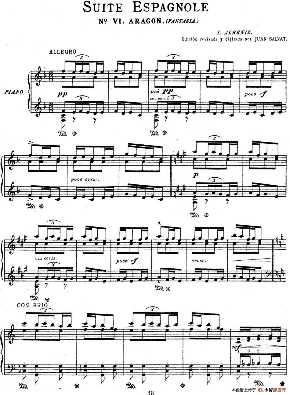 Suite Espanola Op.47（西班牙组曲·Ⅵ）