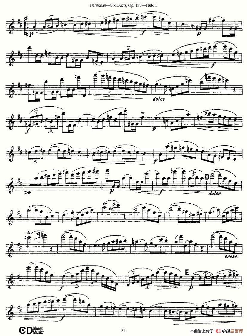 Six Duets, Op.137 之四（二重奏 六首作品 137号）