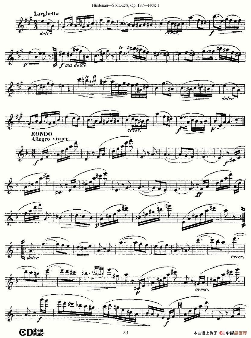 Six Duets, Op.137 之四（二重奏 六首作品 137号）