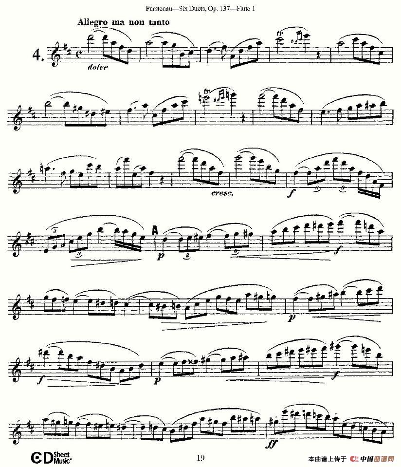 Six Duets, Op.137 之四（二重奏 六首作品 137号）