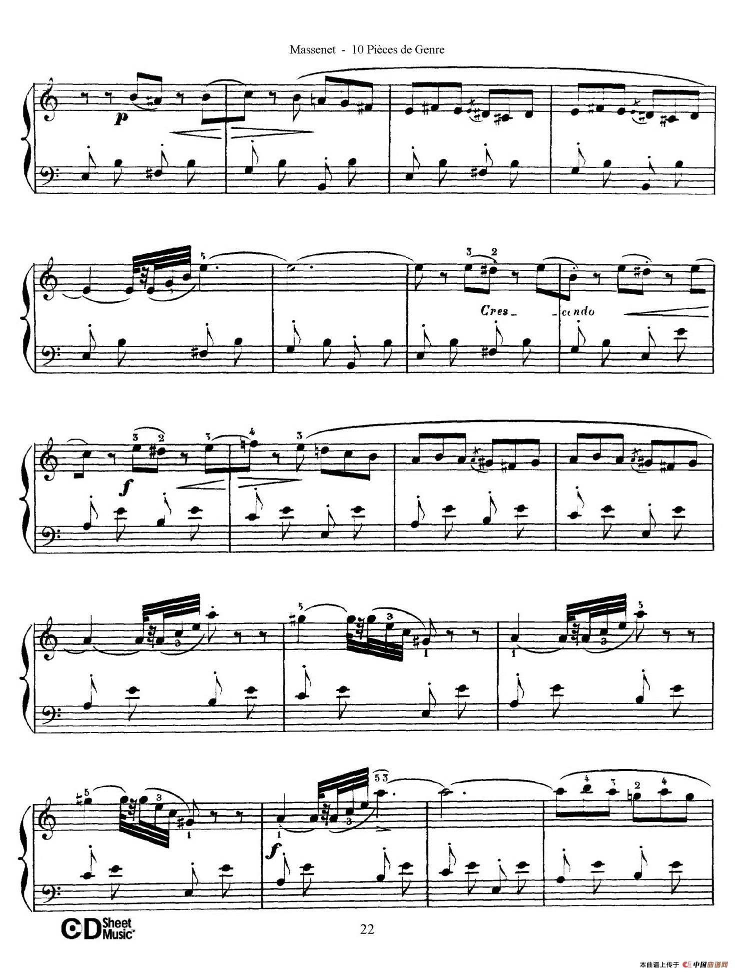 Dix Pièces de Genre Op.10（10首个性小品·Ⅵ）