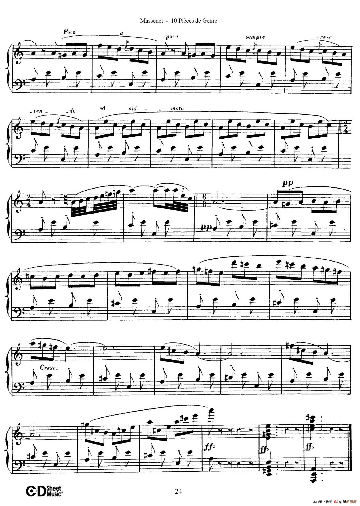 Dix Pièces de Genre Op.10（10首个性小品·Ⅵ）