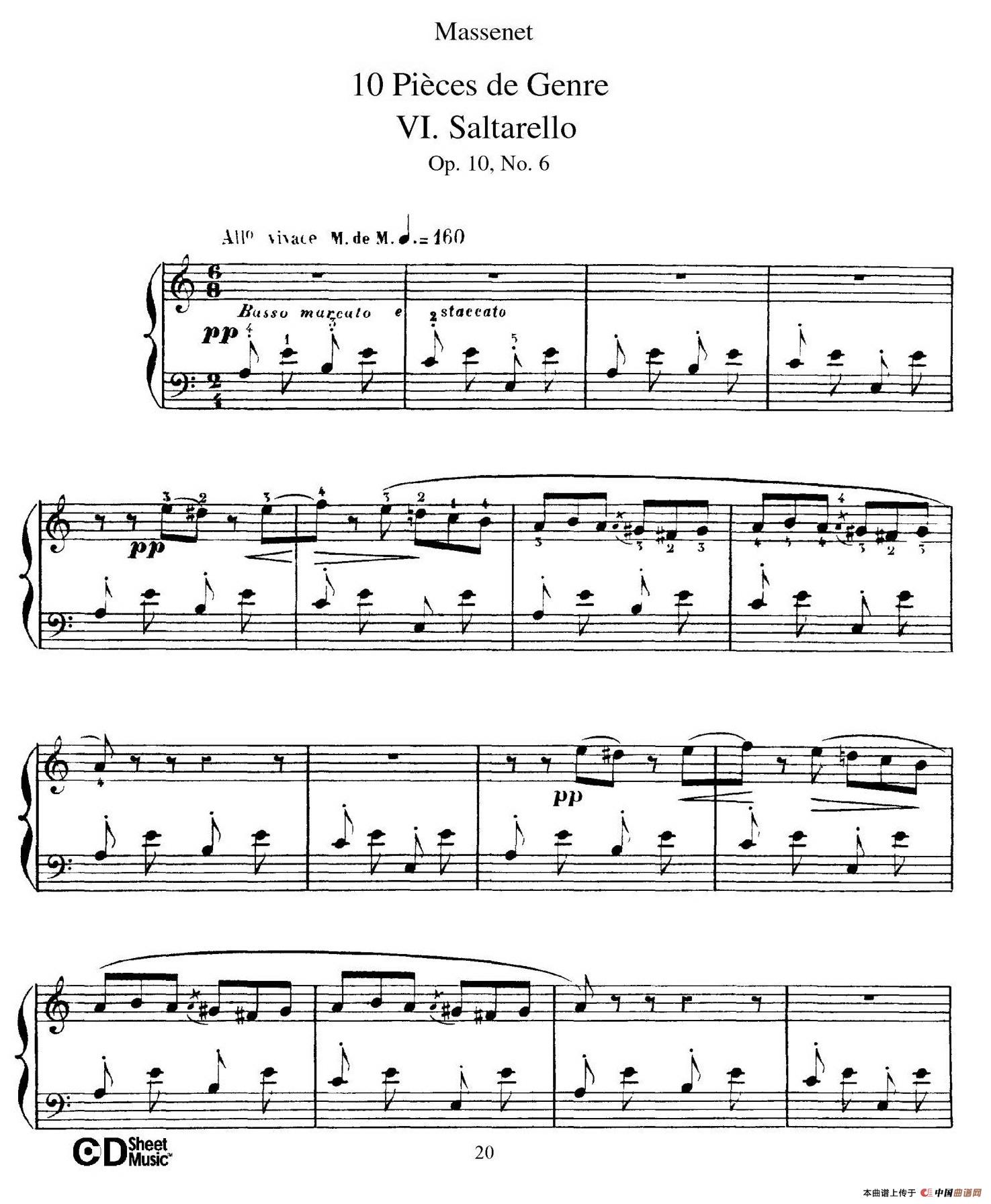 Dix Pièces de Genre Op.10（10首个性小品·Ⅵ）