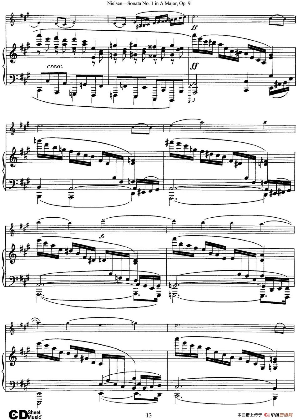 Violin Sonata No.1 in A Major Op.9（小提琴+钢琴伴奏）