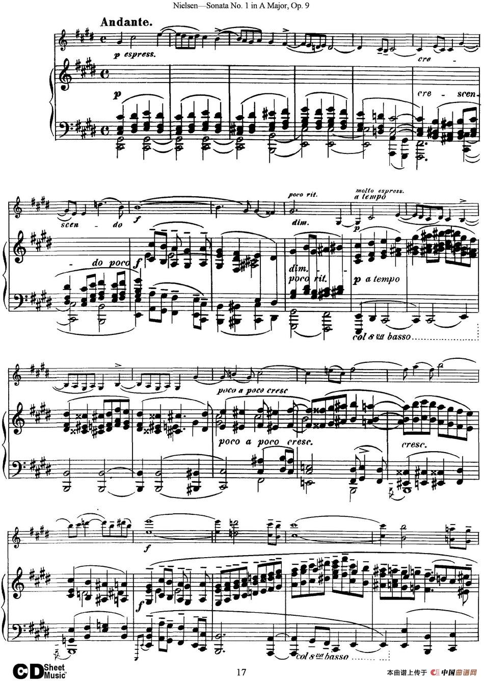 Violin Sonata No.1 in A Major Op.9（小提琴+钢琴伴奏）