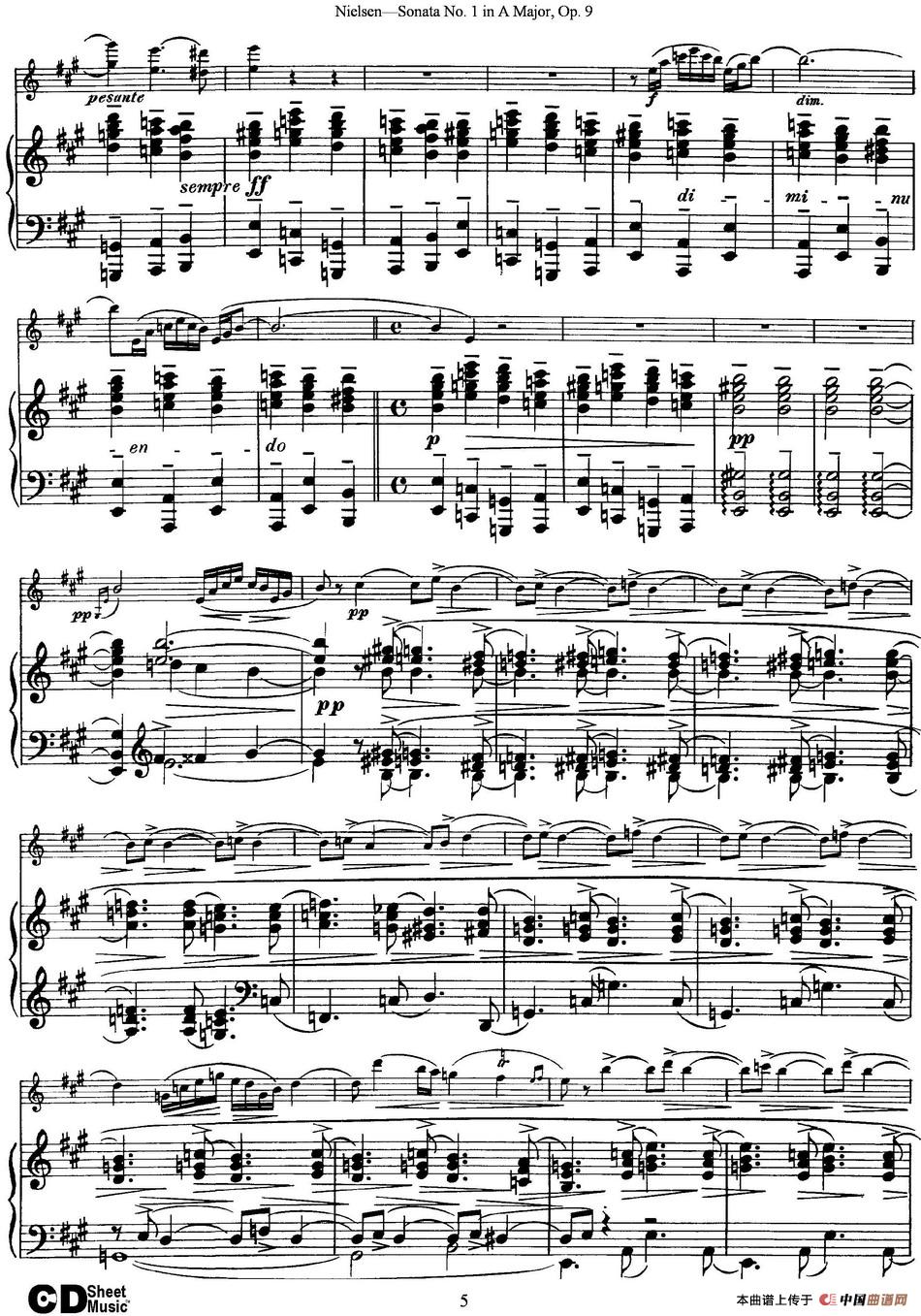 Violin Sonata No.1 in A Major Op.9（小提琴+钢琴伴奏）