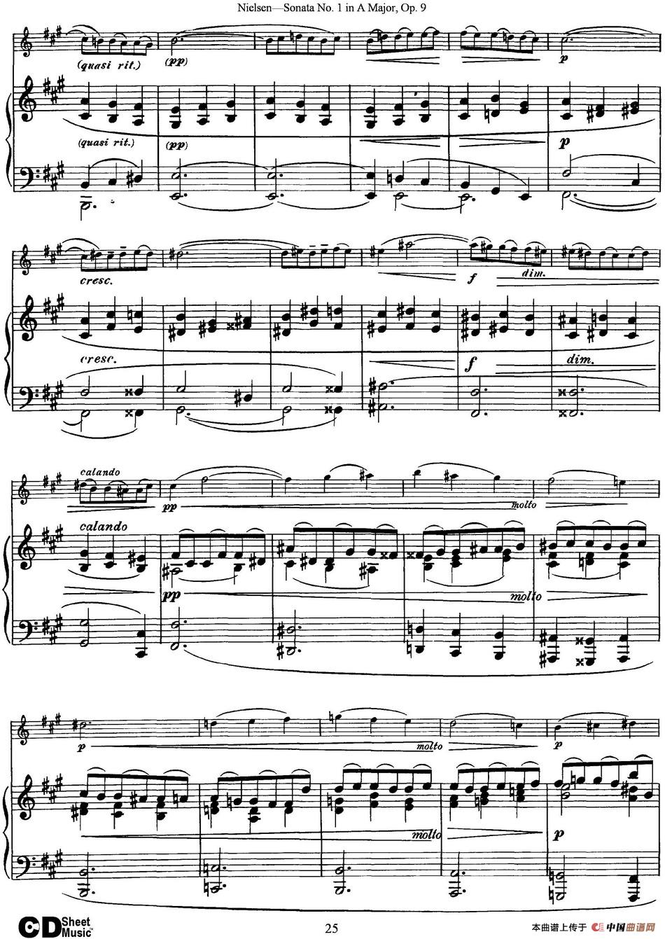 Violin Sonata No.1 in A Major Op.9（小提琴+钢琴伴奏）