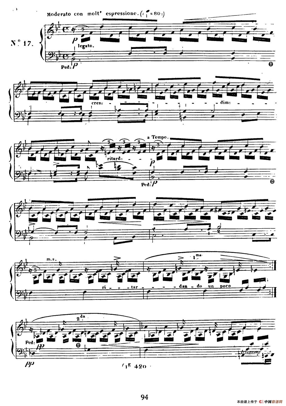 24 Exercices et Preludes Op.21（24首前奏练习曲·17）