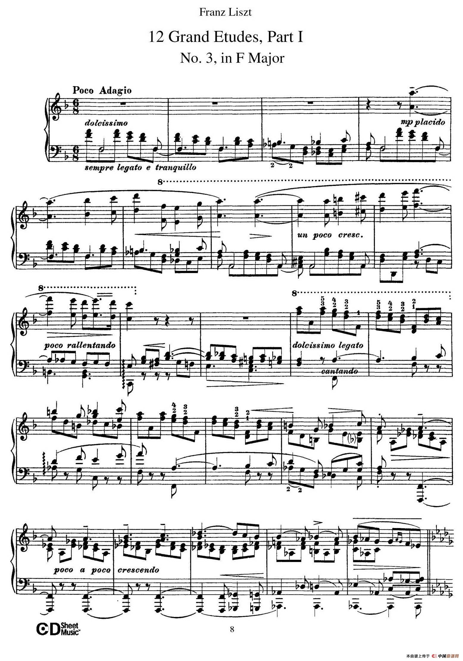 12 Grand Etudes S.137（12首华丽的练习曲·3）