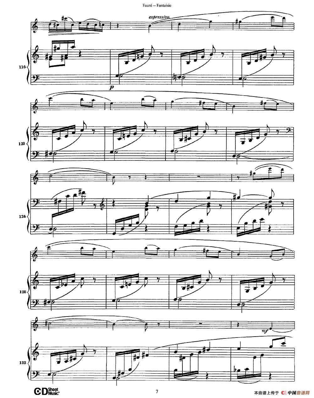 Fantaisie Op.79（幻想曲 作品79号）（长笛+钢琴伴奏