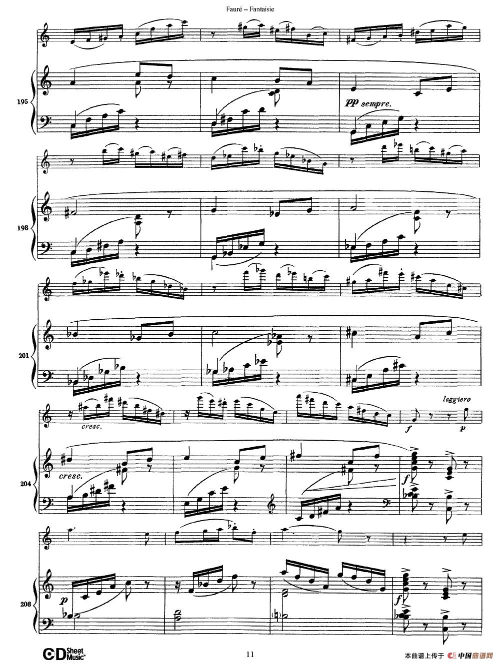 Fantaisie Op.79（幻想曲 作品79号）（长笛+钢琴伴奏