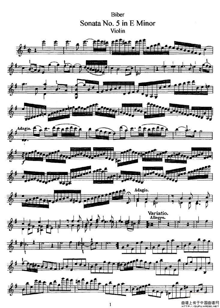 Sonata No.5 in E Minor