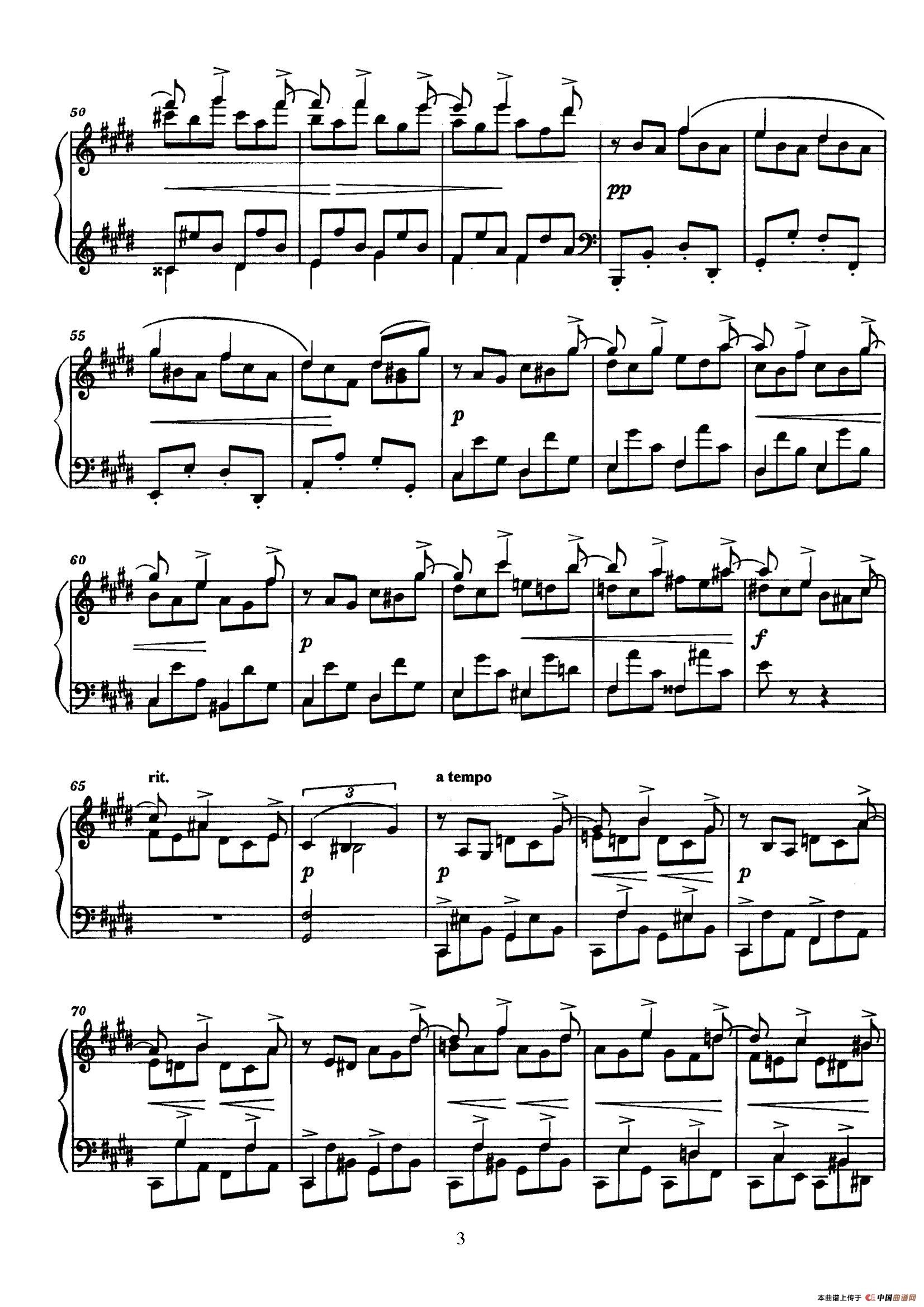 Arabesques Op.4（阿拉伯风格曲）（1）