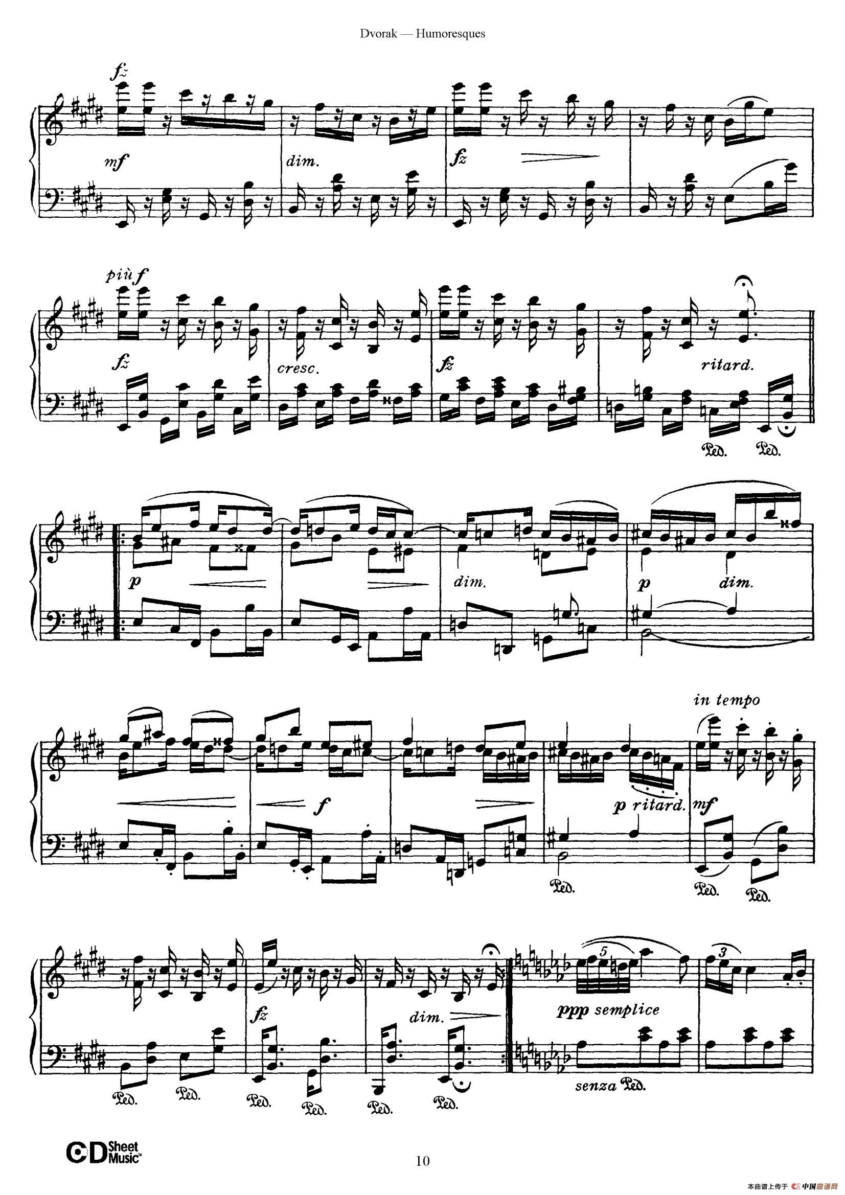 8 Humoresques Op.101（8首幽默曲·3）