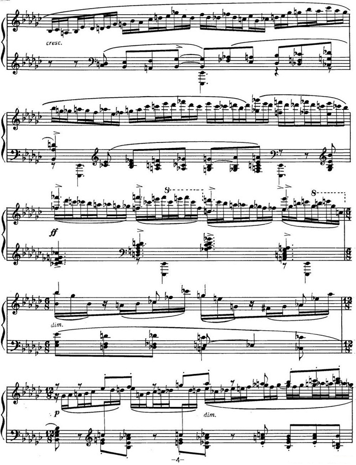 拉赫玛尼诺夫 音画练习曲5或6 Etudes tableaux Op.33 No.5