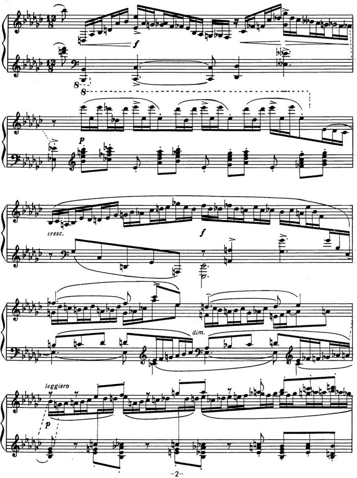 拉赫玛尼诺夫 音画练习曲5或6 Etudes tableaux Op.33 No.5