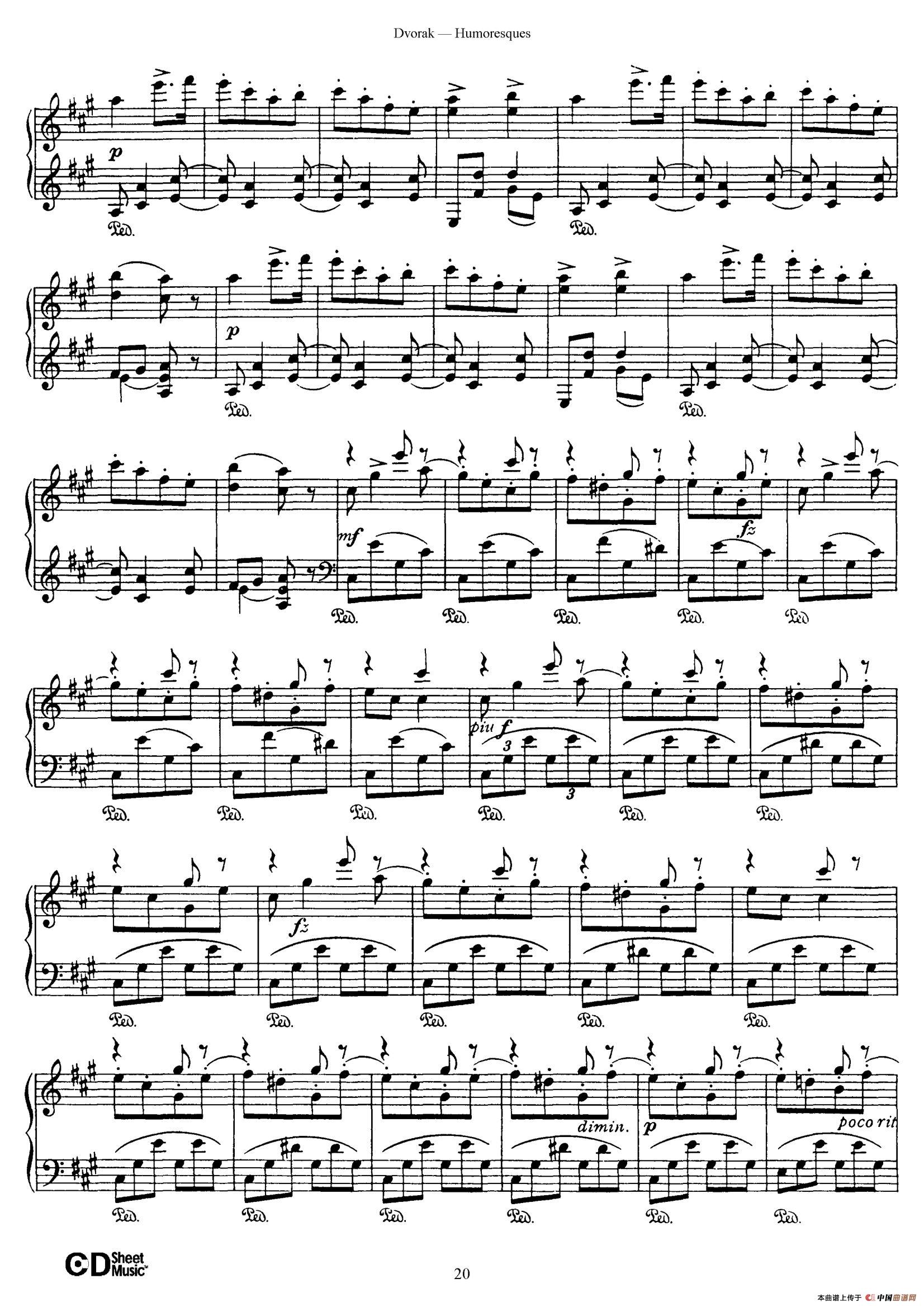 8 Humoresques Op.101（8首幽默曲·5）