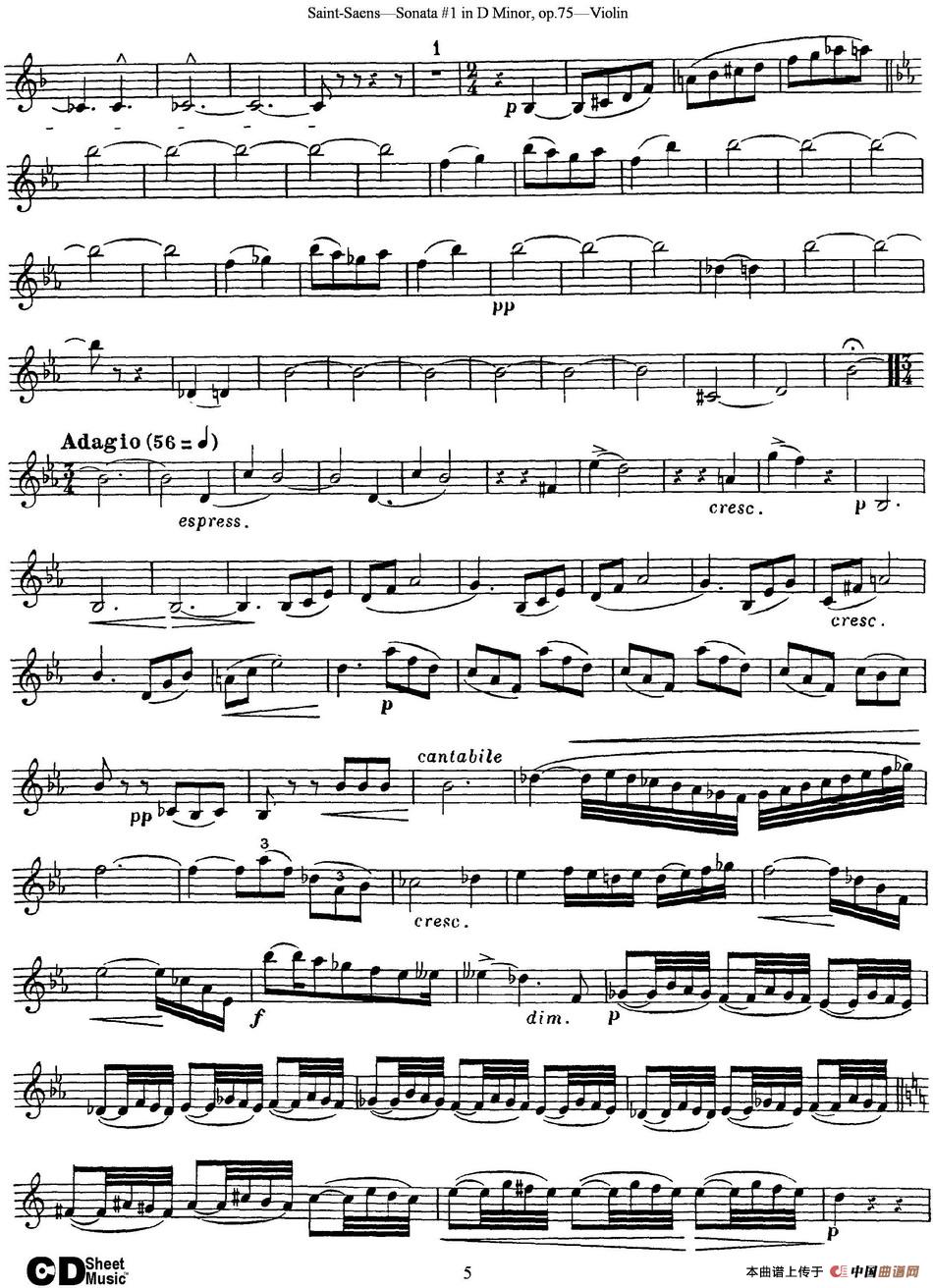 Violin Sonata No.1 in D Minor Op.75