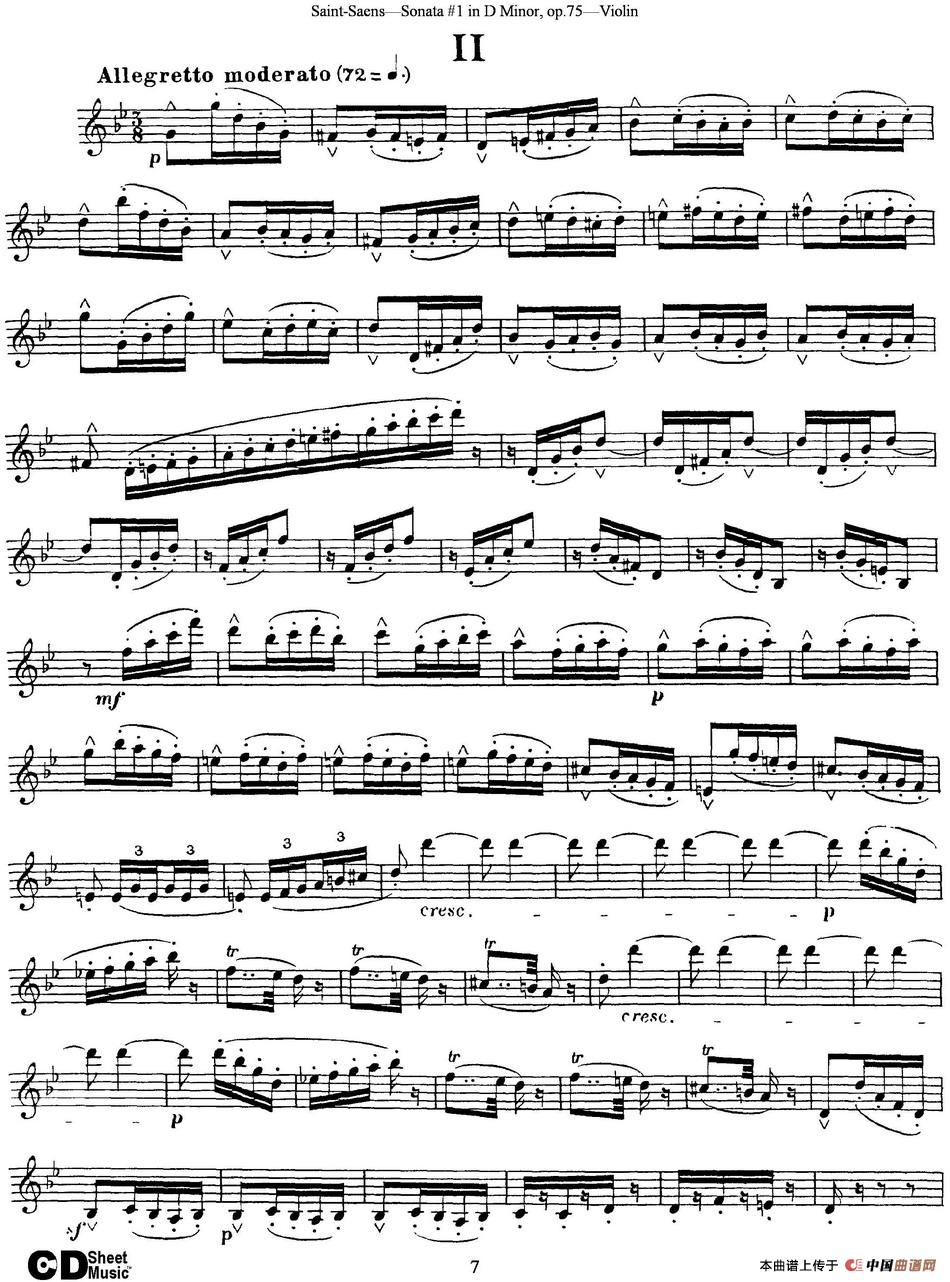 Violin Sonata No.1 in D Minor Op.75