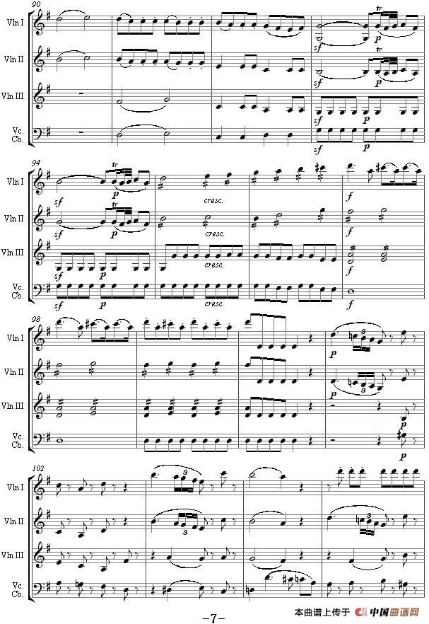 Eine kleine Nachtmusik 1st Movement K.525（弦乐四重奏）