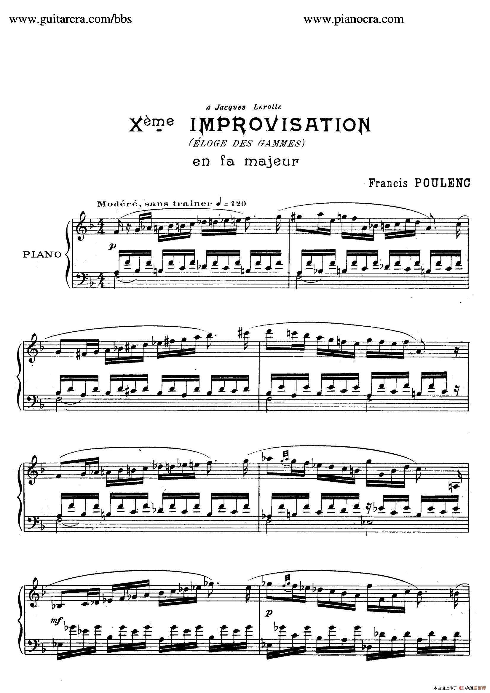 15 Improvisations（15首即兴曲·Ⅹ）