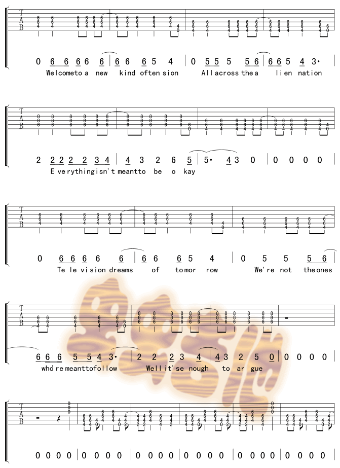 American Idiot吉他谱