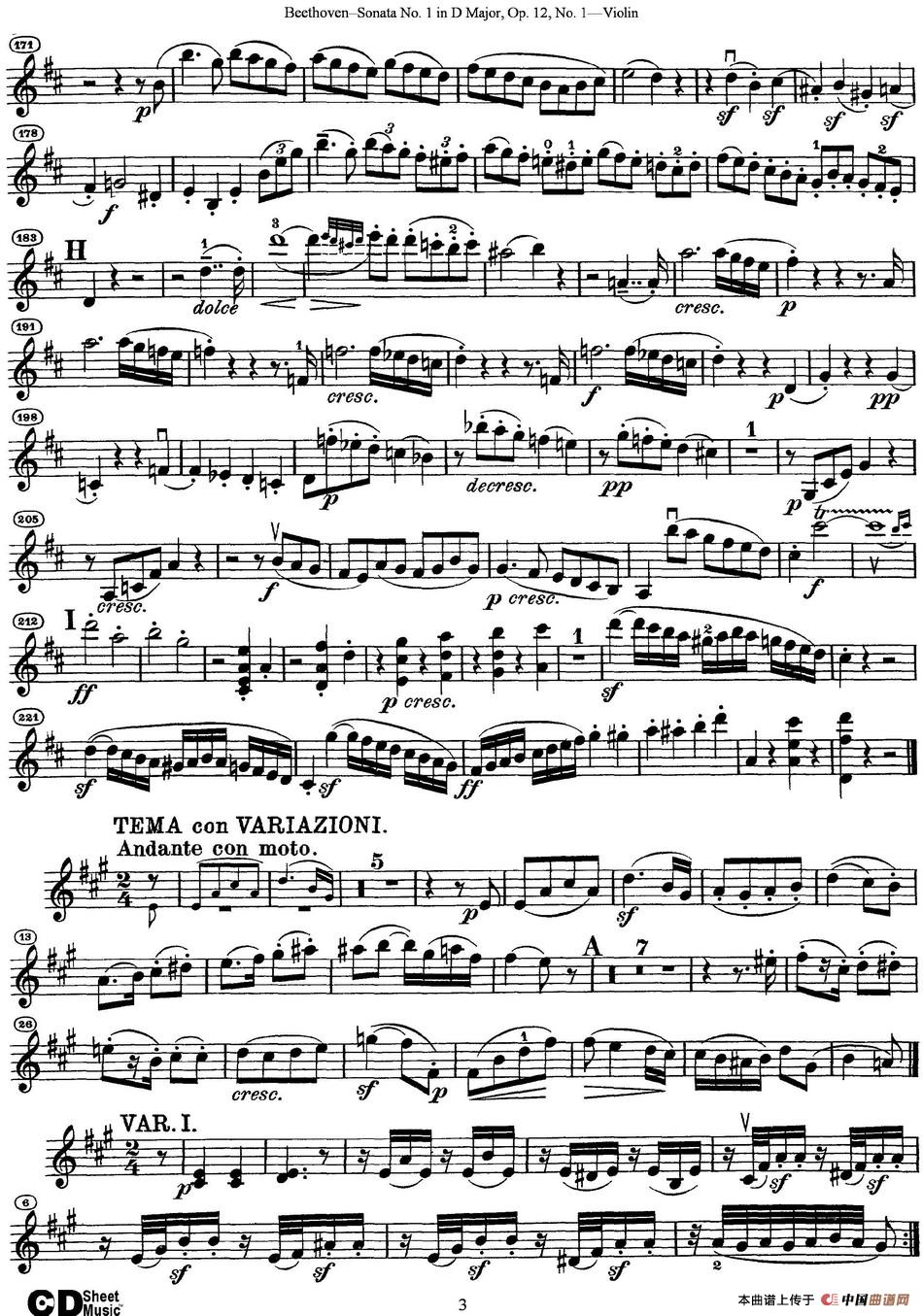 Violin Sonata No.1 in D Major Op.12 No.1_1